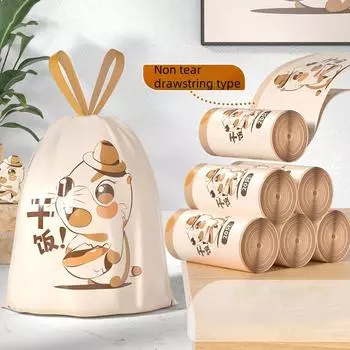 Мешки для мусора на завязках Сверхпрочные Мешки для мусора Очень толстые Устойчивые к разрыву 20 штук в рулоне для кухни, ванной комнаты, общежития, домашней уборки 2 mil&20pcs