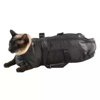 Мешки для мытья домашних животных из ткани Оксфорд, сумка для удержания кошек, устойчивая к царапинам, подстригание когтей домашних животных чёрный
