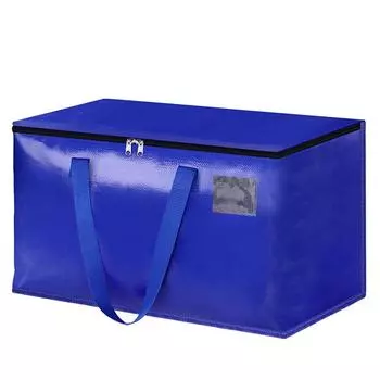 - Мешки для переезда объемом 90 л. Компактные упаковочные пакеты для хранения. Товары для переезда. (синий)