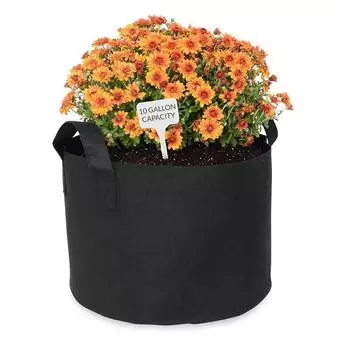 Мешки для выращивания растений, утолщенные нетканые тканевые горшки с ручками, садовые сумки для посадки фруктовых деревьев и овощей, 3 шт./комплект S