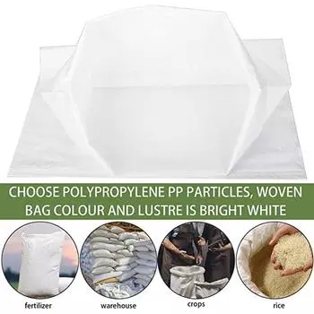 Мешки с песком для защиты от наводнений, полипропиленовые мешки с песком, мешки для пожарной охраны, мешки с песком, белые мешки с песком для защиты от наводнений, 50X82 см, 40X62 см 40x62cm