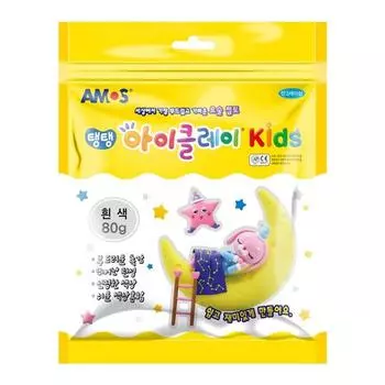 Мешочек Amos iclay KIDS, белый, 80г, корейские игрушки