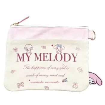 Мешочек Canvas Flat Pouch Sanrio Characters 64201877 Моя мелодия [Hatakeyamashoji]