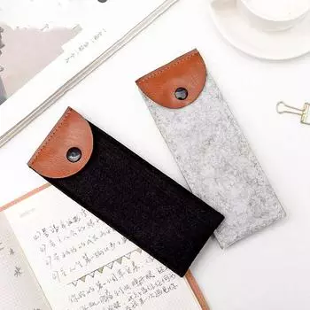 Мешочек для хранения очков, пенал для студента, многофункциональный подарочный пакет, канцелярская коробка чёрный