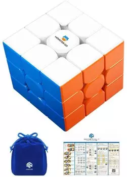 Мешочек для хранения руководства по решению Monster Go Magnetic MG3M EDU Magic Cube, оснащенный 48 магнитами Monster Go MG356 Образовательный куб без наклеек для