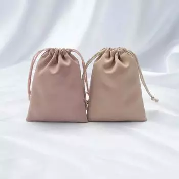 Мешочек для хранения украшений сиреневого цвета с завязками на шнурке, шелковый пыленепроницаемый мешочек для украшений, искусственный шелк, сумка для хранения 10 шт. Other белый