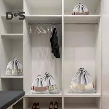 Мешочек для хранения ювелирных изделий, сумка для хранения мелочей с завязкой, пыленепроницаемый органайзер с прозрачным окном S хаки