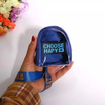 Мешочек для монет на молнии с брелоком, прозрачная сумка, креативный мини-кошелек, подвеска для хранения мелких предметов green 15cm chain