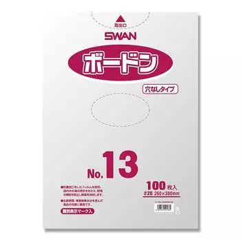 Мешочек для овощей Shimojima Swan Boudon, толщина 13, без отверстий, 100 шт. 006763133 0,02 мм Нет.