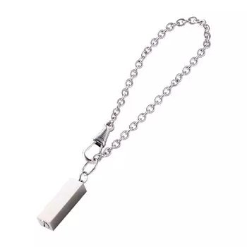 Мешочек для пепла с подвеской-подвеской для памятной сумки с подвеской для питомца из нержавеющей стали MEMBAG100SV [Белый клевер]