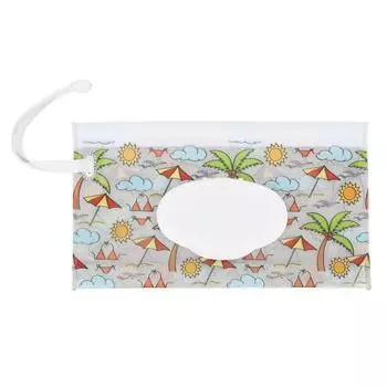 Мешочек для влажных салфеток, большой, многоразовый, выдвижной, с откидной крышкой, многоразовый, портативный, для дома, диспенсер для салфеток