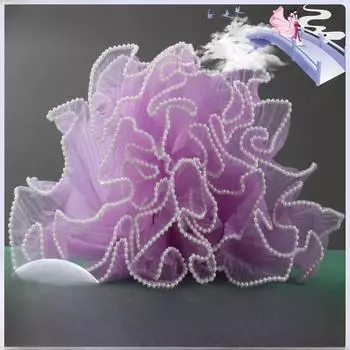 Мешочек из пряжи «Роза» ко Дню святого Валентина для упаковки цветов double edge 14cm*2m белый