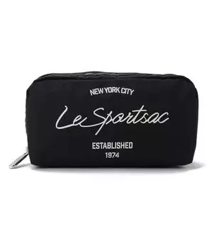 Мешочек ПРЯМОУГОЛЬНЫЙ Черный Скрипт Косметический [LeSportsac] [Официальный] КОСМЕТИЧЕСКИЙ/6511