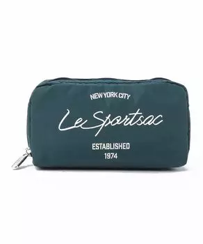 Мешочек ПРЯМОУГОЛЬНЫЙ Deep Lagoon Script Cosmetic [LeSportsac] [Официальный] КОСМЕТИКА/6511