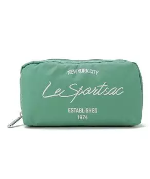Мешочек ПРЯМОУГОЛЬНЫЙ Sage Green Script Cosmetic [LeSportsac] [Официальный] COSMETIC/6511