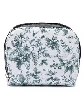Мешочек SQUARE Olive Holiday Toile de Jouy [LeSportsac] [Официальный] COSMETIC/6701
