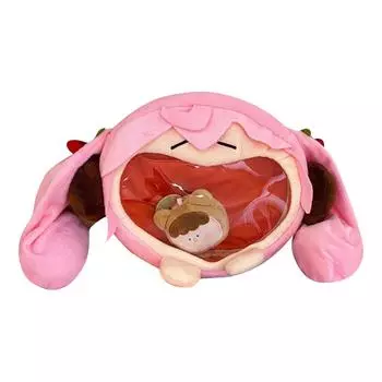 Мешок боли, милая мягкая кукла, улыбка Фуфу, периферийный мягкий игрушечный рюкзак One Size розовый