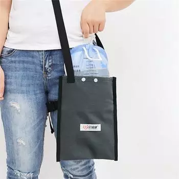 Мешок для дренажа мочи, водонепроницаемый регулируемый ремень, простой аксессуар, универсальный ночной мешок для сбора мочи для пациентов с недержанием, инвалидных колясок чёрный