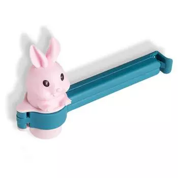 Мешок для хранения еды с изображением животных из мультфильма, зажим для герметичности, ПП-пластик, очаровательный влагостойкий герметик, зажим для шоколадных хлопьев, бытовые принадлежности blue pink