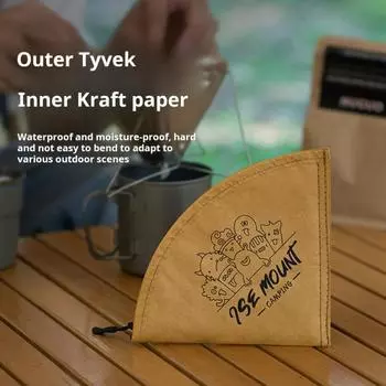 Мешок для хранения кофейной фильтровальной бумаги, пыленепроницаемый, водонепроницаемый, многоразовый, портативный, держатель для кофейной бумаги, заваренной вручную, органайзер, сумка на молнии для переноски армия зеленый