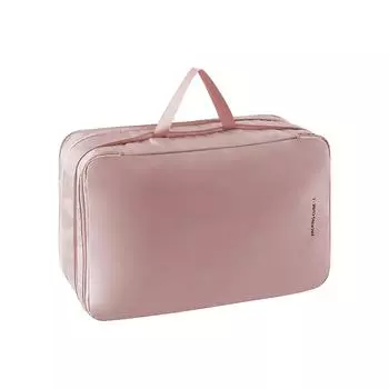 Мешок для хранения одежды Tidy-up Quilt Большая сумка для упаковки одежды Утолщенная тканевая влагонепроницаемая сумка большого размера S розовый