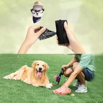 Мешок для какашек для домашних животных, емкость на молнии, застежка для домашних животных, большой мешок для мусора, диспенсер для какашек для собак F