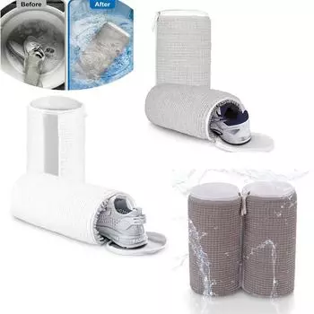 мешок для машинной стирки, 1 шт., можно использовать повторно, антидеформационные движения, маленькая белая обувь, мешок для стирки, хранения белья белый