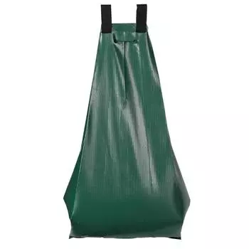 Мешок для полива деревьев 20 галлонов Многоразовый мешок для медленного полива Дренажный мешок One Size зелёный