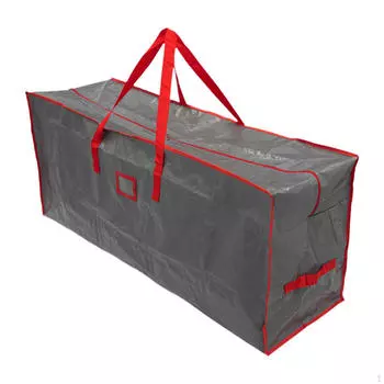 Мешок для рождественской елки, искусственный рождественский контейнер, сумка с украшениями и ручками, органайзер для белья серый