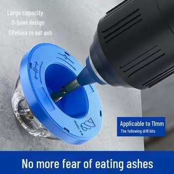 Мешок для сбора пыли для электрической дрели-перфоратора - пылезащитный чехол и приспособление для открытия отверстия dust cover синий