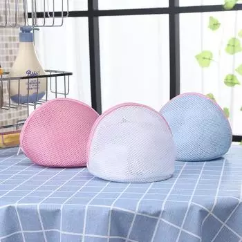 Мешок для стирки нижнего белья 15*16 утолщенный сэндвич-полусфера мешок для стирки треугольный сетчатый бюстгальтер мешок sandwich hemisphere белый