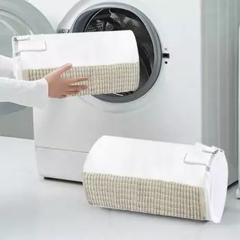 Мешок для стирки обуви для стиральной машины Многоразовый мешок для чистки обуви на молнии с застежкой-молнией Пушистый мешок из синели из микрофибры для чистки на 360 градусов 2pcs