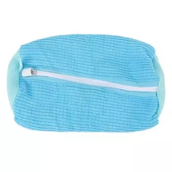 Мешок для стирки обуви, многоразовый мешок для стирки обуви для стиральной машины, сушилки, мешок для чистки обуви с застежкой-молнией синий