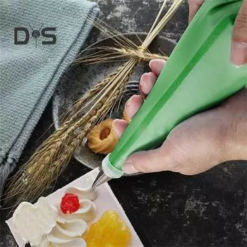 Мешок с цветочным узором зеленого цвета, декоративные большие мешки для выпечки в помещении, кулинария, кондитерские мешки 16inch зелёный