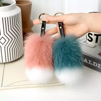 Мешок с пушистым хвостом, подвески, украшения, плюшевый мягкий искусственный мех, милые подарочные аксессуары