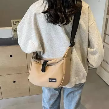 Сумка-мессенджер большой вместимости, повседневная студенческая холщовая сумка, женская сумка через плечо хаки