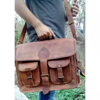 Messenger Laptop Satchel S Сумка мужская винтажная новая коричневая из натуральной кожи 15 in коричневый