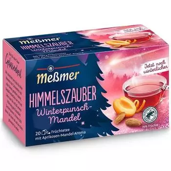 Messmer Heaven Miracle Winter Punch со вкусом миндаля, 20 чайных пакетиков по 55 г
