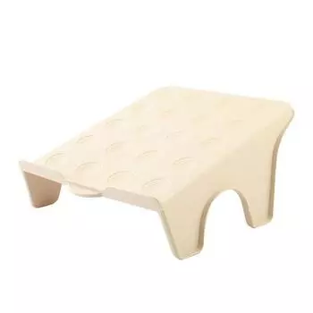 Место для хранения Обувная полка Двухъярусная Пластиковая Двухъярусная Обувная Полка Шкаф Интегрированная Обувная Полка Для Организации Обуви и Тапочек 1PCS абрикосовый