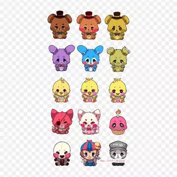 Местоположение сестры Fnaf, милые рисунки Five Nights At Freddy s Sister Lo, термонаклейки для одежды, футболка, сумка, теплопередающие наклейки, железные нашивки