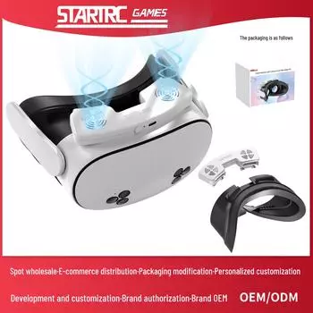 Meta Quest 3 S Ventilation Cooling Fan Ice Silk Anti-Fog & Anti-Stuffy сменная маска Quest 3 S, Mask + Fan