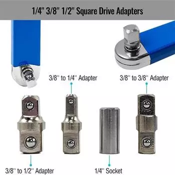 Metal 39cm Spanner Extension Wrench Set Hand Tool Wrench Extension Wrench With Adapters Easy