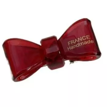 Metal Acetic Acid Bow Hair Clip Gold Label Mini Duckbill Clip Hair Accessories Hairpin Kids