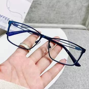 Metal Anti-Blue Mirror Small Frame Literary Flat Mirror 5927 Hollow Frame Glasses