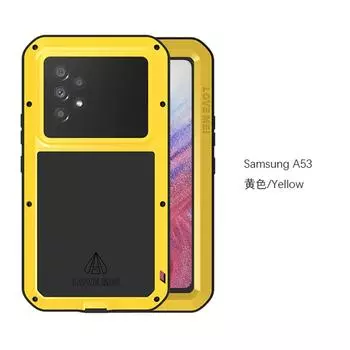 Металлический защитный чехол для камеры Samsung Galaxy A53 5G, встроенный защитный экран, противоударный чехол для телефона, чехол Fundas For Galaxy A53 5G