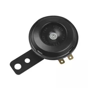 Metal Black Warn 105dB Noisy Trumpet Claxon Horn Car Accessory Automobile Part