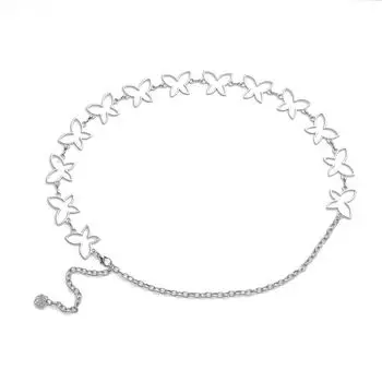Metal Butterfly Waist Chain Y2K Waist Chain Accessories Butterfly Waist Jewelry Female Style B