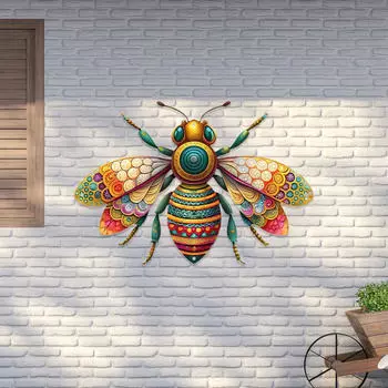 Metal Butterfly Wall Decor Fence Art Gift Ornament Hanging for Bathroom Bedroom