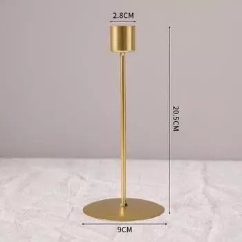 Metal Candle Holder Single Head Iron Art Candlestick Creative Dining Table Decoration Wedding Romantic Candlestick