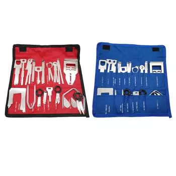 Metal Car CD Player Disassembly Tools Car Radio Removal Key Tool Kit Stereo CD Repair Hand Tools Set Car Audio Repair Tools красный